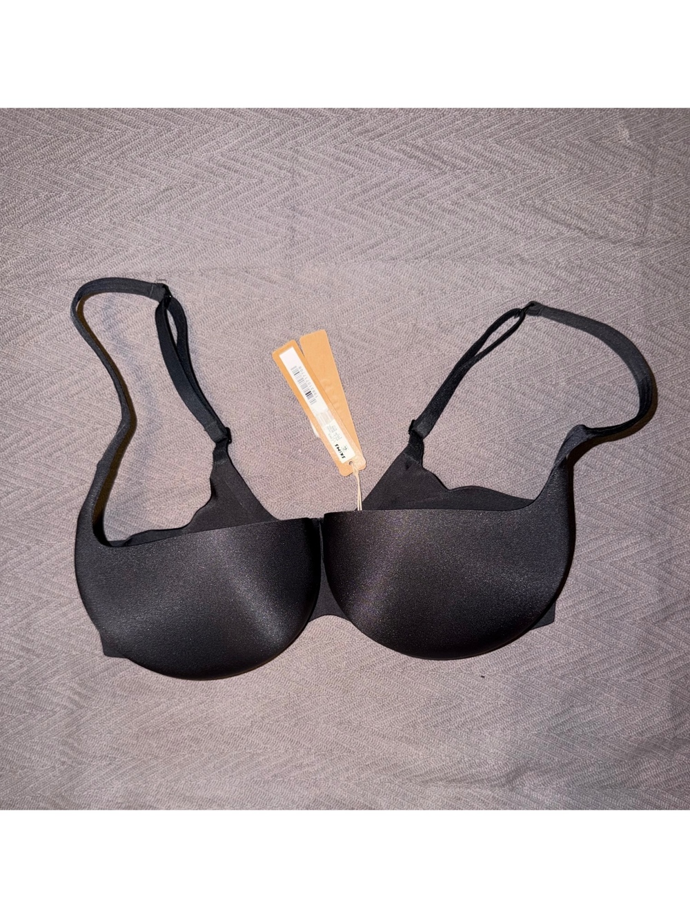 Skims Ultimate Push-Up Balconette Bra 34DD Black Onyx